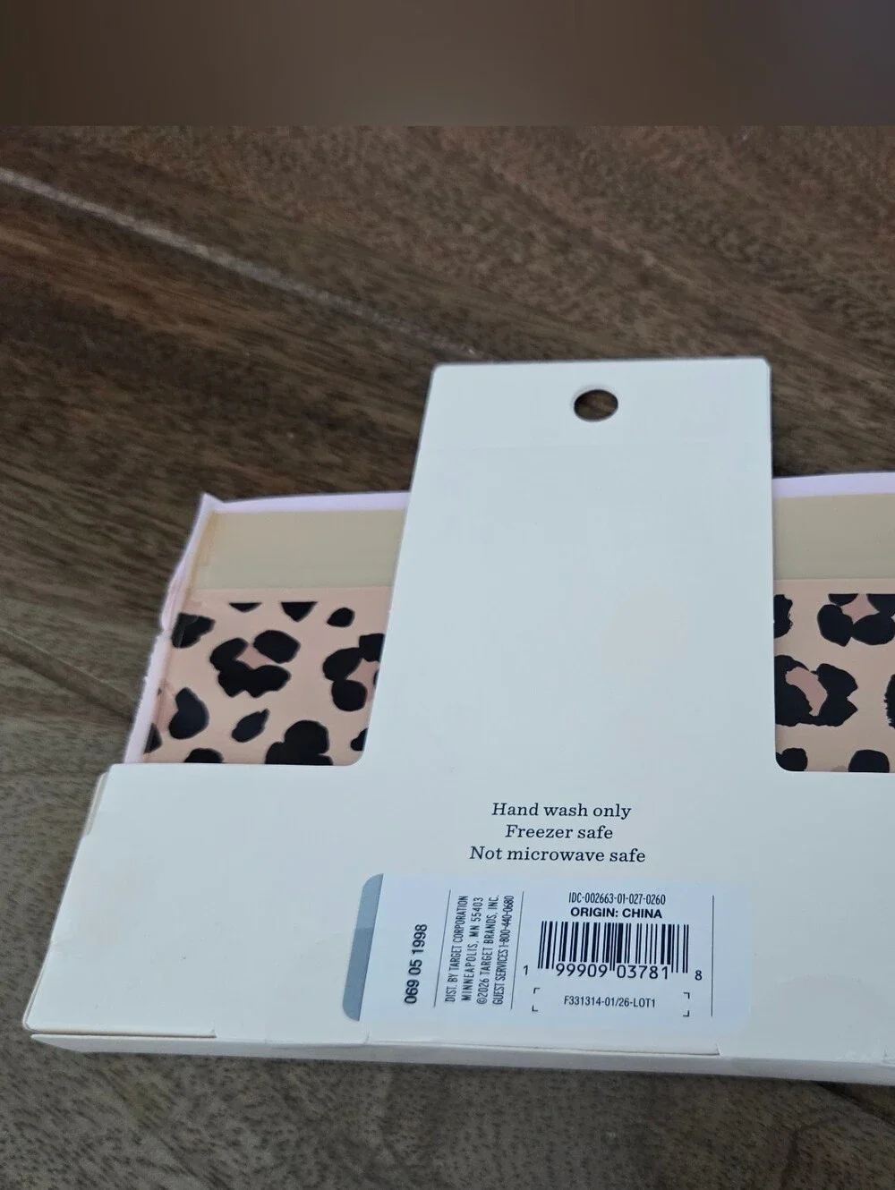 Cat & Jack Target Leopard Print Snackle Box and Reusable Bags Set
